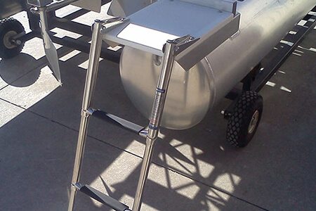 3 Step Over Platform Telescoping Boat Ladder